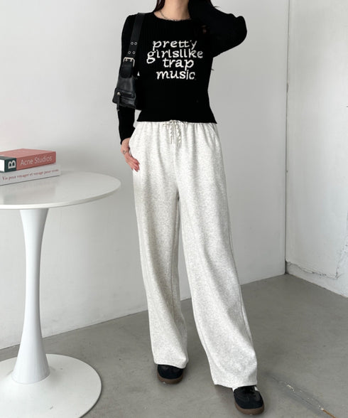 ワイドストレートスウェットパンツ | CL2256068 | オートミール