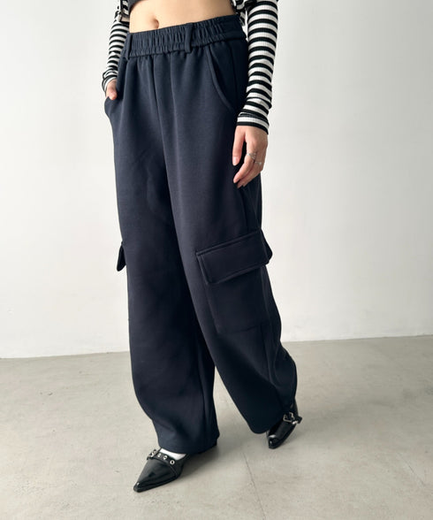 カーゴスウェットワイドパンツ | BA2256049 | ネイビー