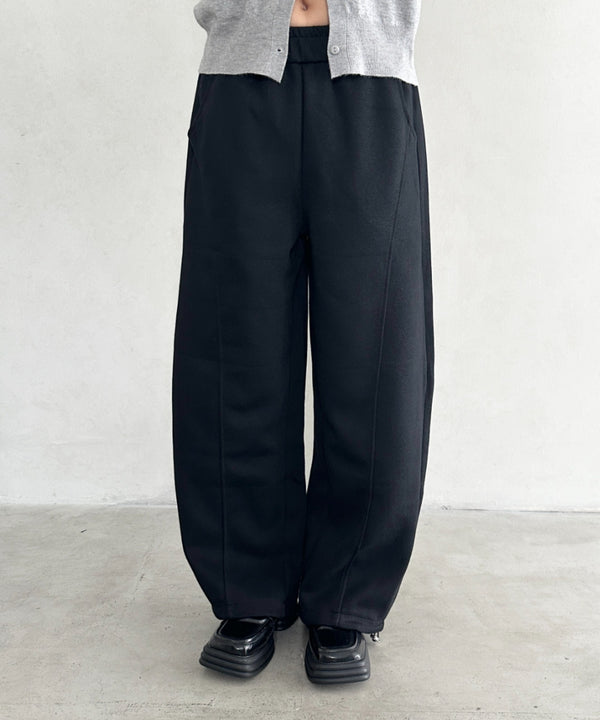 スウェットワイドカーブパンツ | BA2256050 | ブラック