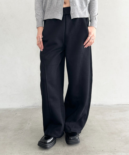 スウェットワイドカーブパンツ | BA2256050 | ブラック