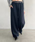 スウェットワイドカーブパンツ | BA2256050 | ネイビー
