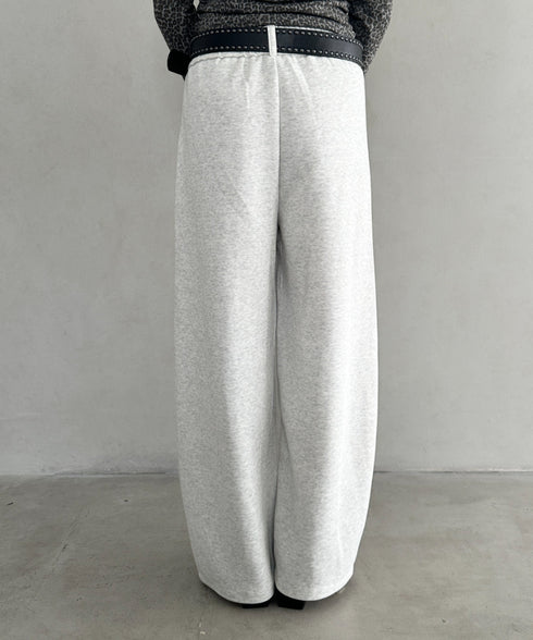 スウェットワイドカーブパンツ | BA2256050 | オートミール