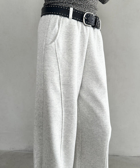 スウェットワイドカーブパンツ | BA2256050 | オートミール