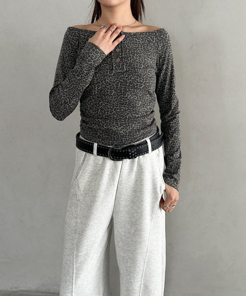 スウェットワイドカーブパンツ | BA2256050 | オートミール