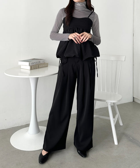 メロウハイネックシアーベロアトップス | CL2253036 | グレー