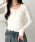 ヘンリーネック長袖トップス | CL2253037 | アイボリー