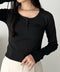ヘンリーネック長袖トップス | CL2253037 | ブラック