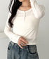 ヘンリーネック長袖トップス | CL2253037 | アイボリー