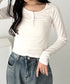 ヘンリーネック長袖トップス | CL2253037 | アイボリー