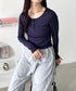 ヘンリーネック長袖トップス | CL2253037 | ネイビー