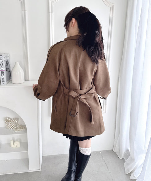 ウエストベルトミドルコート | LO2254021 | ブラウン