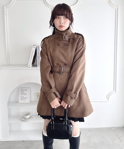 ウエストベルトミドルコート | LO2254021 | ブラウン