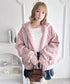 【リバーシブル】フェイクファーフーディ2WAYブルゾン | LO2254022 | ピンク