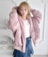 【リバーシブル】フェイクファーフーディ2WAYブルゾン | LO2254022 | ピンク