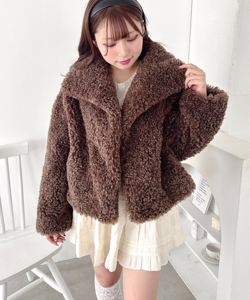 プードルファージャケット | LO2254023 | ブラウン