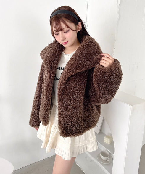 プードルファージャケット | LO2254023 | ブラウン