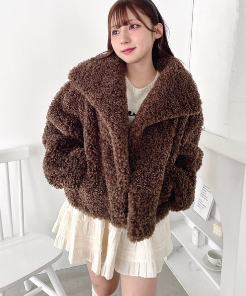 プードルファージャケット | LO2254023 | ブラウン