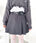 ポーチベルト付きパネルプリーツミニスカート | LO2256064 | グレー