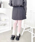 ポーチベルト付きパネルプリーツミニスカート | LO2256064 | グレー