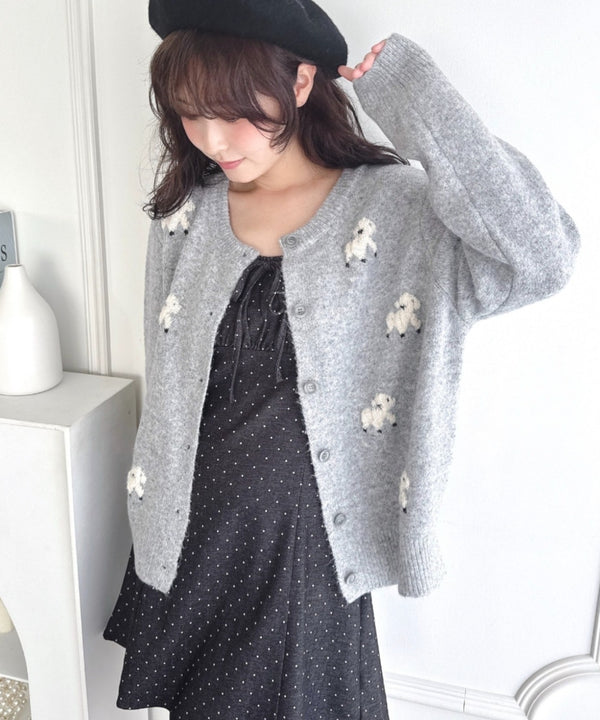 メニーシープニットカーディガン | LO2256068 | グレー