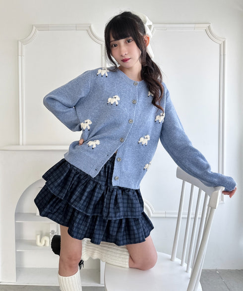 メニーシープニットカーディガン | LO2256068 | ブルー