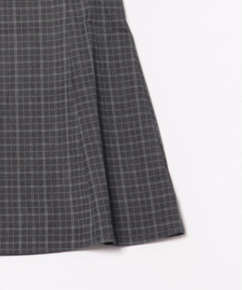 【チェック＆ドット】フロントリボンミニキャミワンピース | LO2256072 | グレー