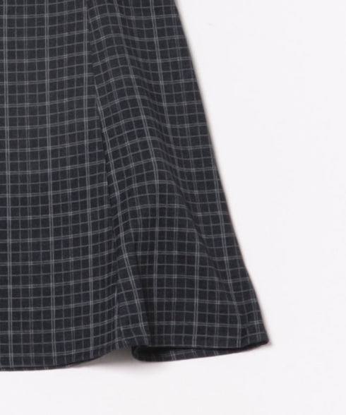 【チェック＆ドット】フロントリボンミニキャミワンピース | LO2256072 | ブラック