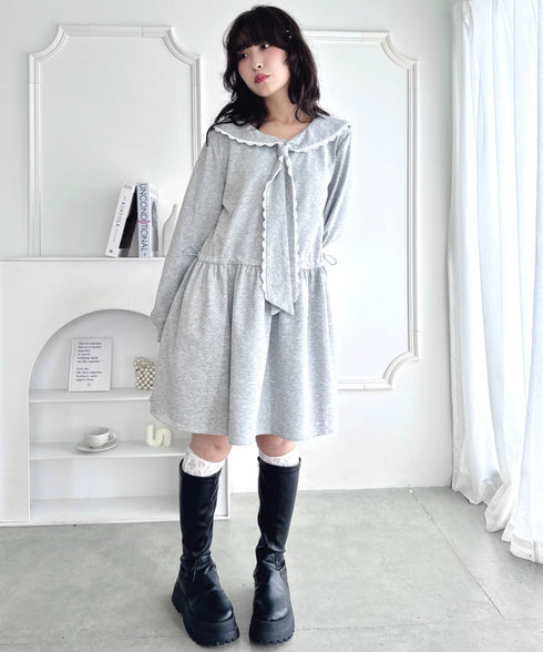 セーラースウェットワンピース | LO2256073 | グレー