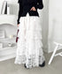 レースティアードチュールスカート | LO2256074 | ホワイト