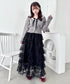 レースティアードチュールスカート | LO2256074 | ブラック