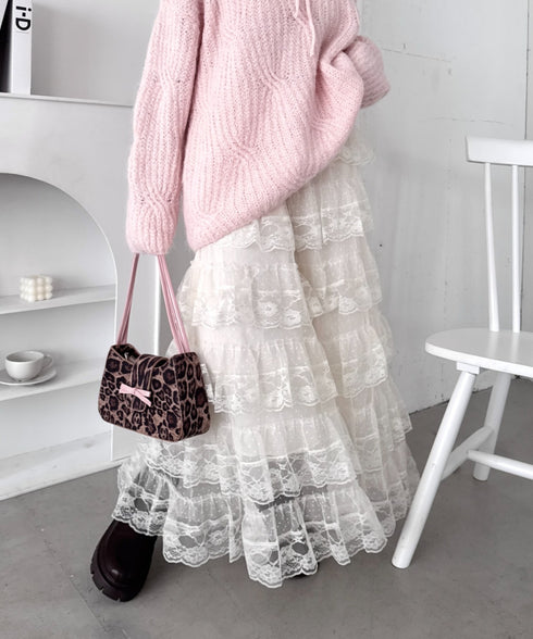 レースティアードチュールスカート | LO2256074 | アイボリー