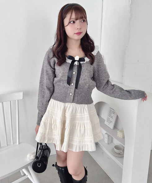 コーデュロイフリルミニスカパン | LO2254032 | アイボリー