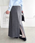 ドットバックスリットナロースカート | LO2254036 | グレー