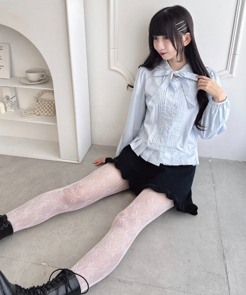 裾フリルニットショートパンツ | LO2254037 | ブラック