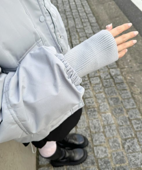 ボリュームフェイクファーフードパデッドジャケット | LO2254038 | グレー