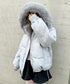 ボリュームフェイクファーフードパデッドジャケット | LO2254038 | グレー