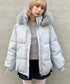 ボリュームフェイクファーフードパデッドジャケット | LO2254038 | グレー