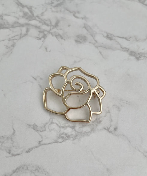 ローズ/リボンモチーフブローチ | SW4256007 | ゴールド