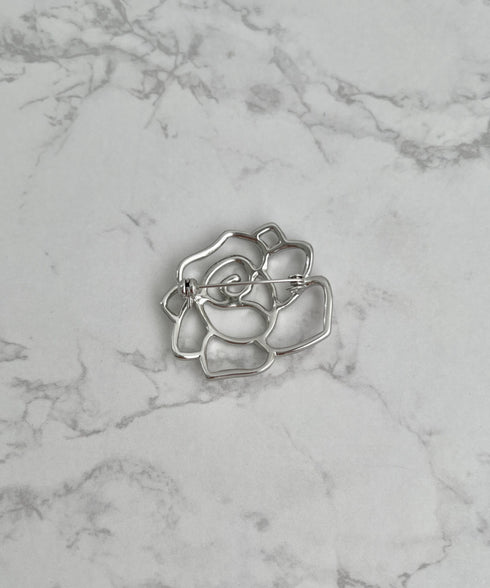 ローズ/リボンモチーフブローチ | SW4256007 | シルバー