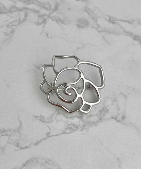 ローズ/リボンモチーフブローチ | SW4256007 | シルバー