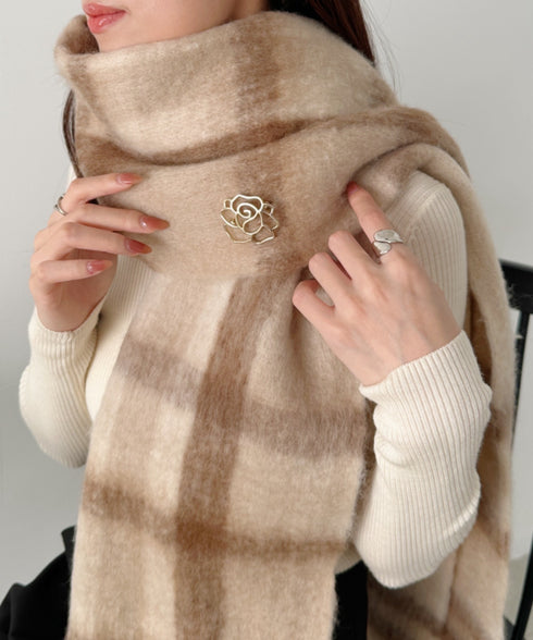 ローズ/リボンモチーフブローチ | SW4256007 | ゴールド