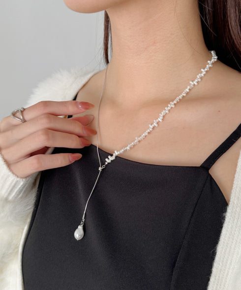 ニュアンスY字ドロップネックレス | SW4256010 | シルバー