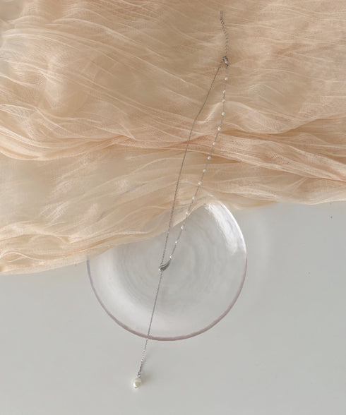 Y字スライダーパールネックレス | SW4256011 | シルバー