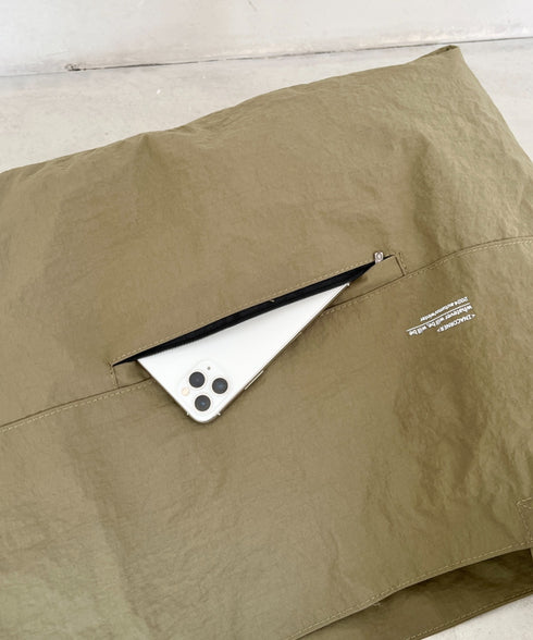 【A4収納可能】ナイロン軽量大容量トートバッグ マザーズバッグ トラベルバッグ ユニセックス | MD1256055 | カーキ