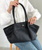 【500mlペットボトル収納可能】PUタックトートバッグ | MD1256059 | ブラック