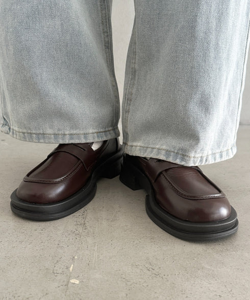 シンプルコインローファー | MD3256069 | ブラウン