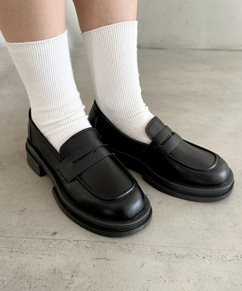 シンプルコインローファー | MD3256069 | ブラック