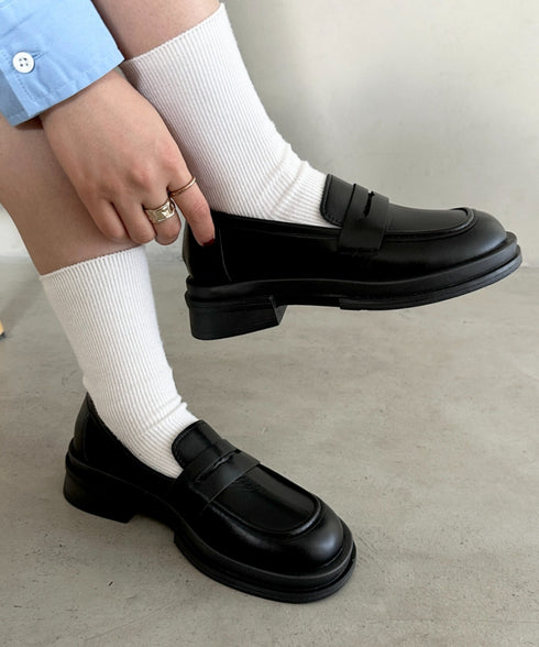 シンプルコインローファー | MD3256069 | ブラック