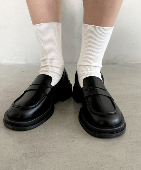 シンプルコインローファー | MD3256069 | ブラック