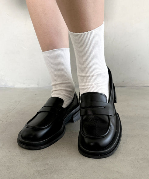 シンプルコインローファー | MD3256069 | ブラック